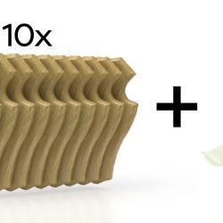 Pack de 10 plaques &agrave; troph&eacute;es 22x13 cm + 10 supports plastiques - Claires