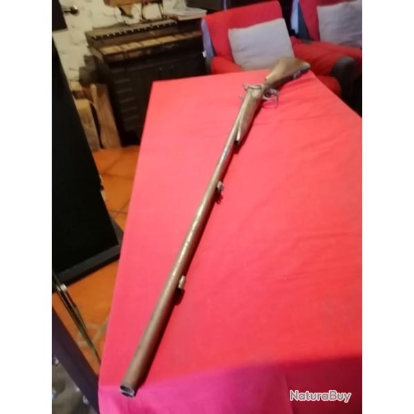 ancien fusil de chasse � percussion XIX