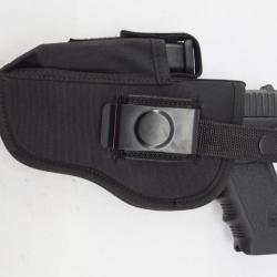 Holster souple universelle avec Porte Chargeur int&eacute;gr&eacute;