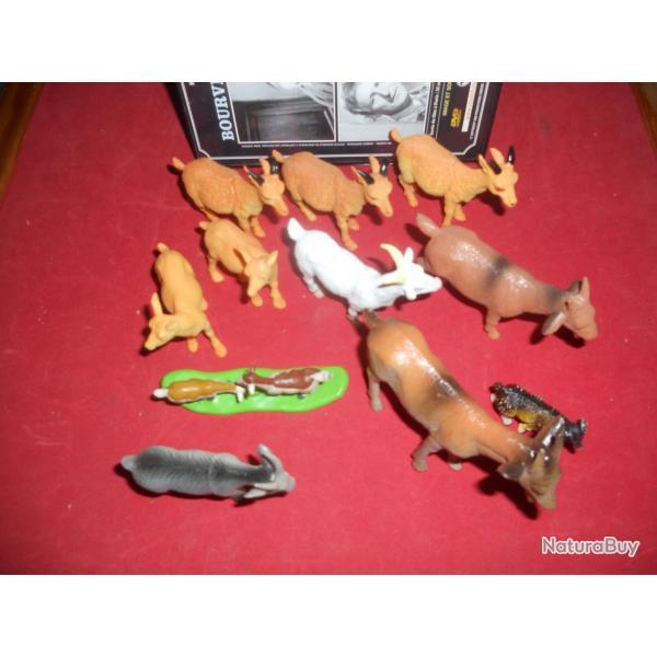 chvres miniatures en pvc diffrentes tailles lot de 11