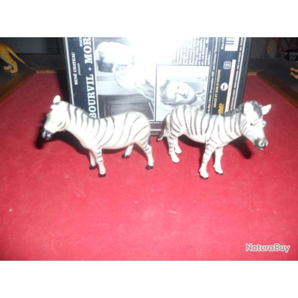 zbres miniatures en pvc  lot de2