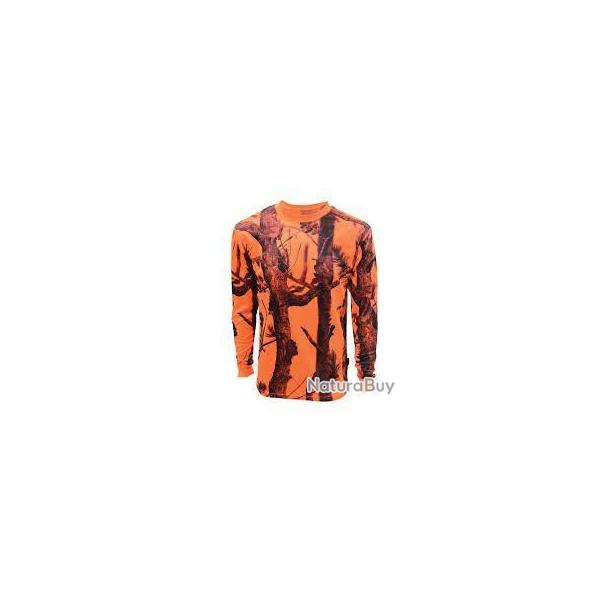 T Shirt De Chasse Manches Longues Camo Blaze PERCUSSION