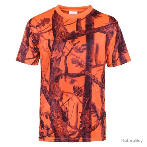 T Shirt De Chasse Manches Courtes Camo Blaze PERCUSSION