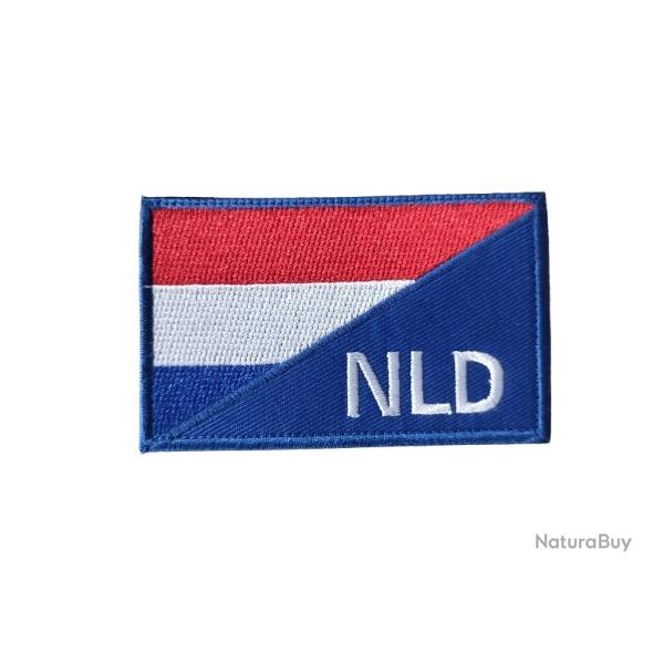 Patch Drapeau - Pays-Bas - NLD - velcro - Livraison gratuite
