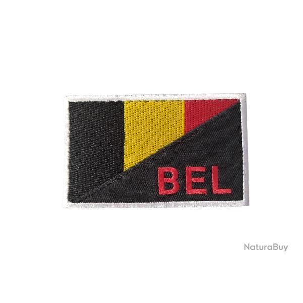Patch Drapeau - Belgique - BEL - velcro - Livraison gratuite