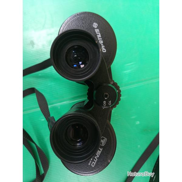 ANCIENNE JUMELLE  8 X 40  U.R.S.S  TENTO  AVEC  SA BOITE ET SES FILTRES  ( Amovible ) .