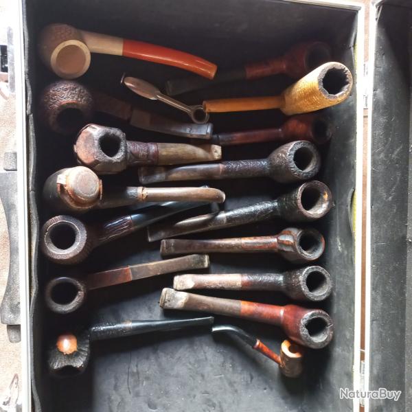 lot d'ancienne pipe  16  pi�ces     divers marques