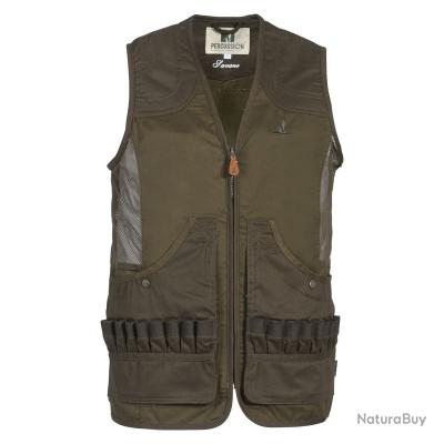 LOVERGREEN GILET LAMBSWOOL ZIPPE KAKI