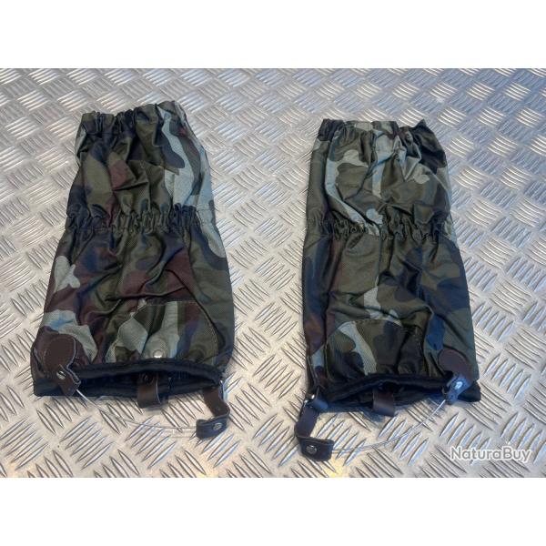 paire gu�tres doubl�es et imperm�able camouflage neuf