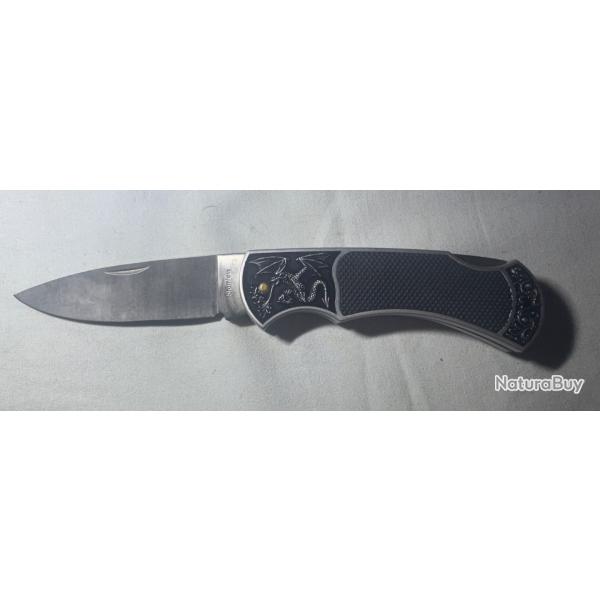 Couteau Pliant Dragon - Manche Sculpt�, Lame Inoxydable