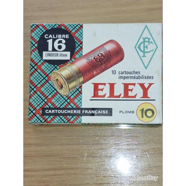 ELEYboite de cartouches cal16/65 pb10 fabrication cartoucherie franaise vendu par poudrenoirepro