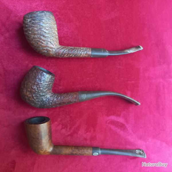 lot de 3 pipes anciennes
