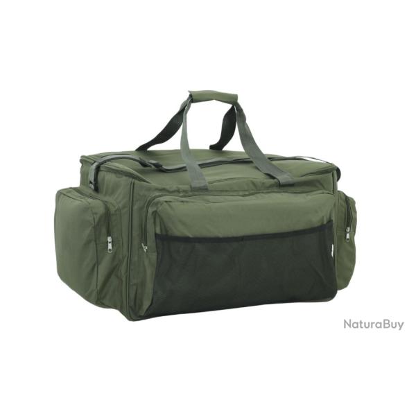 Sac de p�che vert fonc� imperm�able en tissu Oxford 57x35x34 cm - Id�al pour loisirs en plein air