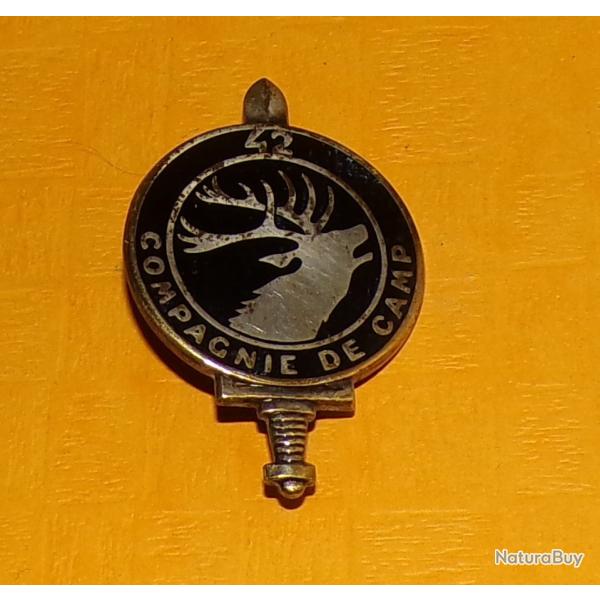 42� Compagnie de Camp, cerf, dos guilloch�, marquage invers� , FABRICANT DRAGO PARIS  ,  HOMOLOGATIO