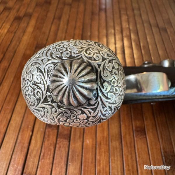 PISTOLET A SILEX ORIENTAL OTTOMAN LUXE GARNITURE ARGENT