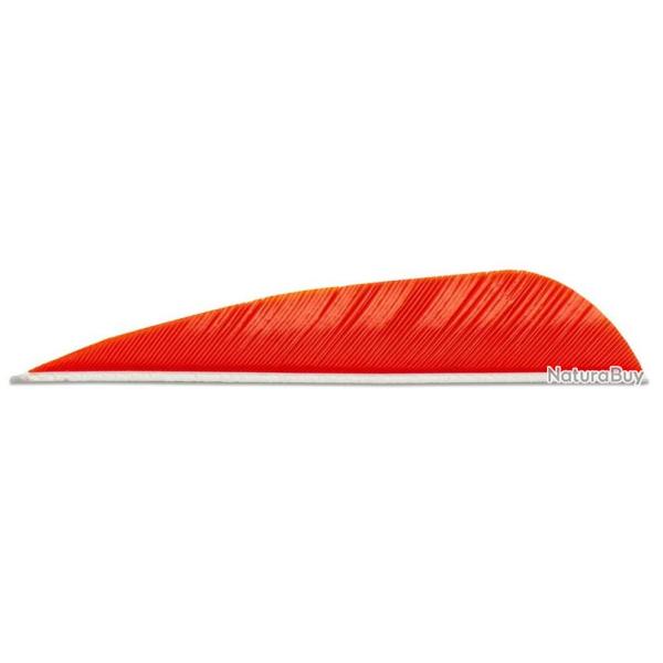 BUCK TRAIL - Plumes Naturelles Paraboliques 3" LH JAUNE N�ON