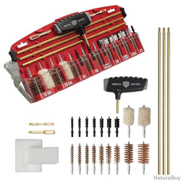 Kit de Nettoyage Universel Real Avid - Complet et Pratique - Entretien Facile de Vos Armes pro unive