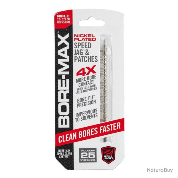 Embout Jag Real Avid - Nettoyage Pr�cis - Patchs Inclus - Entretien Efficace des Armes 243 6 mm