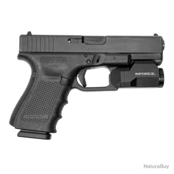 Lampe Tactique pour Pistolet Inforce Wild - Puissante LED - Montage Rapide - Vise Prcise et Fiable