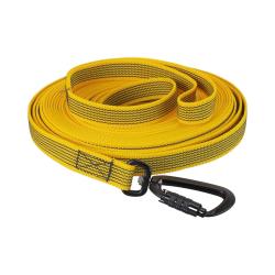 Longe Gomme Twist-Lock mousqueton alu de s&eacute;curit&eacute; - Jokidog Jaune 10 m