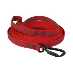 Longe Gomme Twist-Lock mousqueton alu de s&eacute;curit&eacute; - Jokidog rouge 5 m