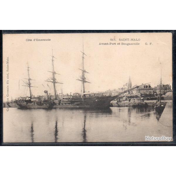 CPA - SAINT -MALO - Avant - Port et Bougainville  N�3790