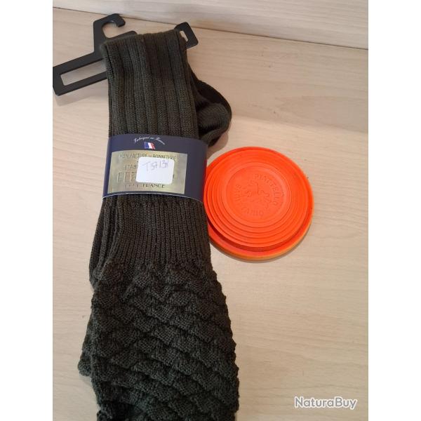 Chaussettes PERRIN - Neuves! Taille: 37/38 verte