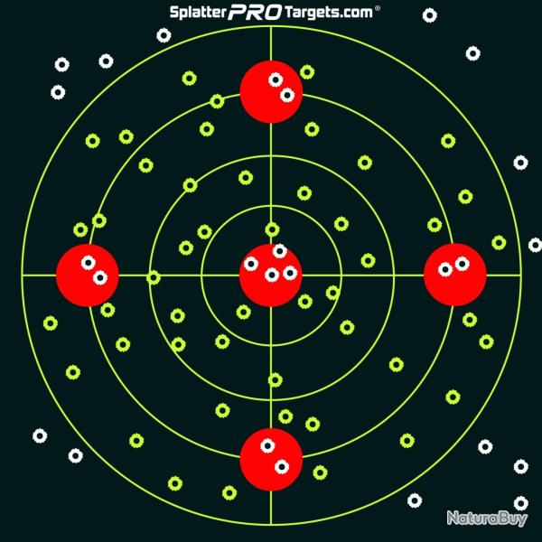 Cibles de tir r�active - SplatterProTraget - GRB18 (x10) - 30x30cm