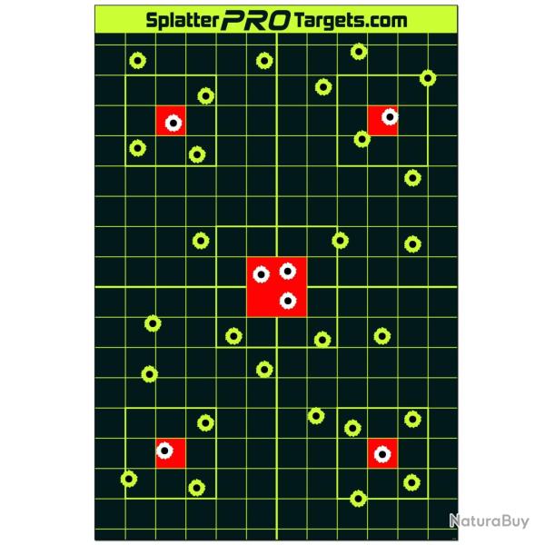 Cibles de tir r�active - SplatterProTraget - GRB02 (x10) - 45x30cm