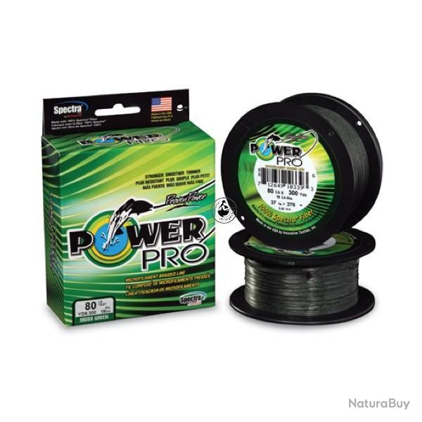 Tresse Power Pro Verte - Bobine 1370m 13/100