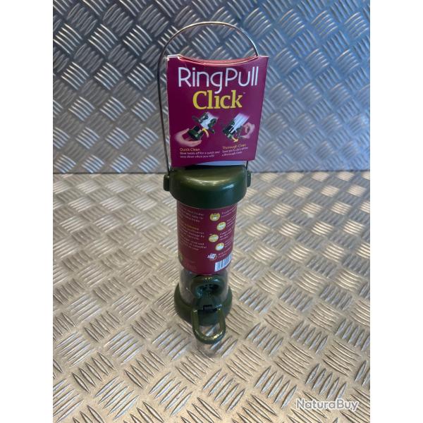 mangeoire oiseaux niger en m�tal 2 perchoirs tube 180mm 0,5 litre