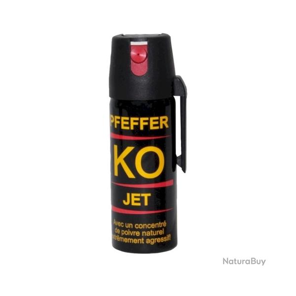 A�rosol lacrymog�ne KO JET poivre 50ml auto d�fense