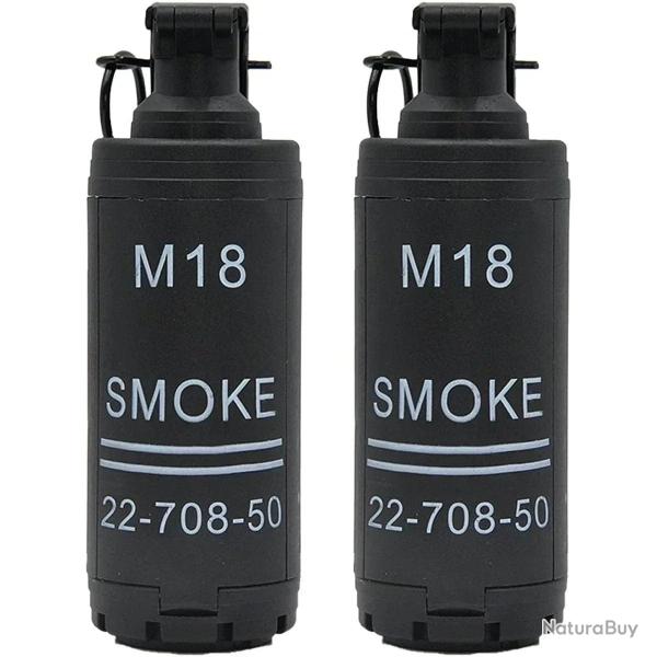 Grenade  main M18 1/2pcs - 2PCS (noir)