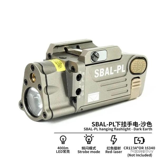 Lampe laser SBAL-PL 400 lm LED 20 mm - DE SBAL-PL Light
