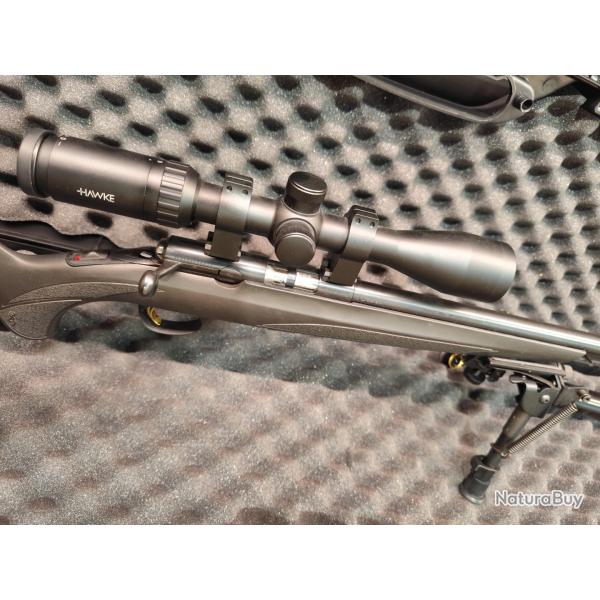 Browning T-Bolt composite 22lr + Hawke 3-9x40+ bipied + malette+ silencieux