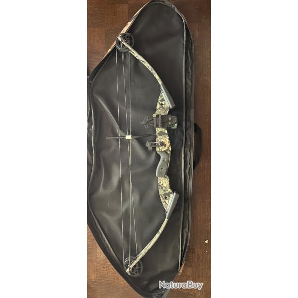 Lot d'arc, avec pochette, fleches et accesoires- SE-nova-DORADO