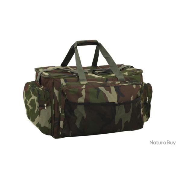 Sac de p�che camouflage vert imperm�able 57x35x34 cm - Tissu Oxford r�sistant pour loisirs outdoor