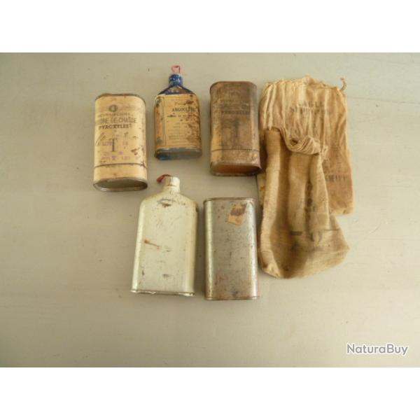 boites  poudre vides et sac  plombs