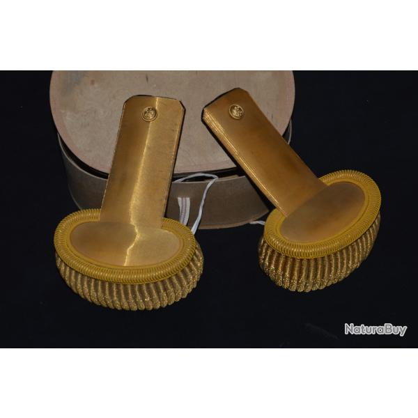 EPAULETTES COLONEL-INFANTERIE COLONIALE-EXTREME ORIENT-AFRIQUE-GUERRE 1914/1918