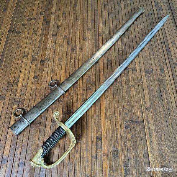 RARE SABRE 1845 FRAN�AIS PAR MERMILLIOD FR�RES A CHATELLERAULT EN 1870