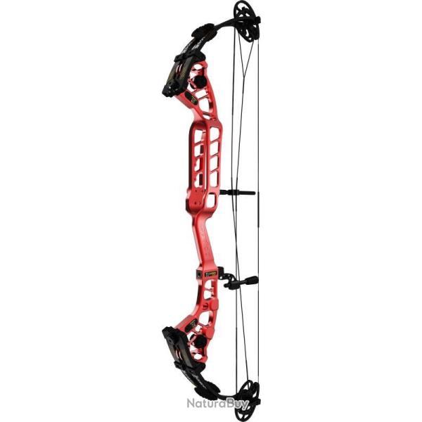 SANLIDA - Arc � Poulies HERO 10 II 37" 30-40 # GAUCHER (LH) 28.5"-31.5" ANODIZED RED