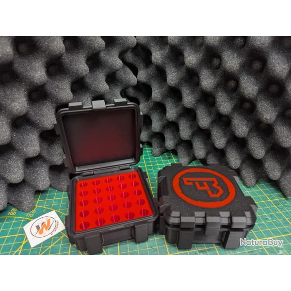 Boite de rangement logo CZ munition 9mm capacit� 20, 25, 50 et 100cartouches CUSTOMISABLE