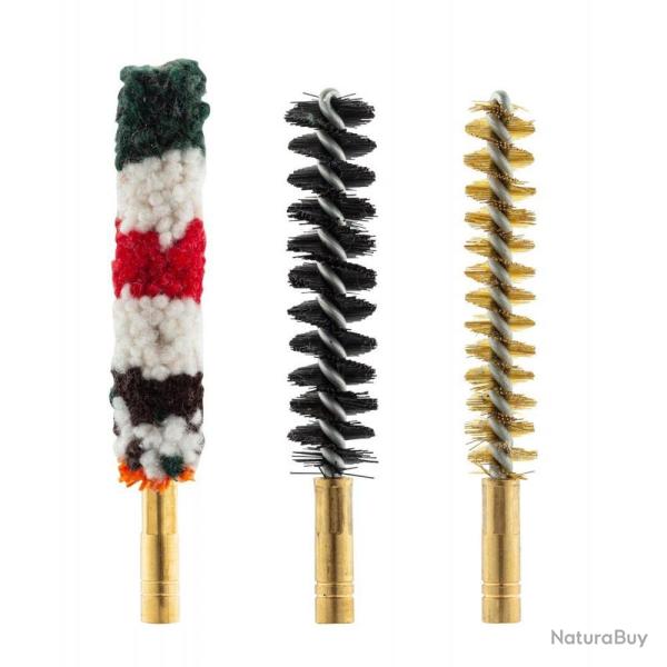 Set de Trois Brosses pour Armes � Canon Ray� - Calibre 5,6 mm / 22 - Nettoyage Efficace - Entretien 