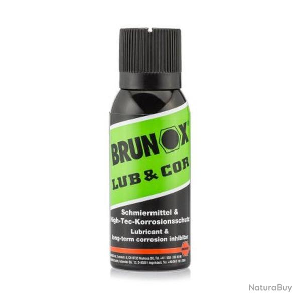 Lubrifiant Lub Cor Brunox - Protection Anti-Corrosion - Usage Polyvalent - Entretien Fiable des Arme