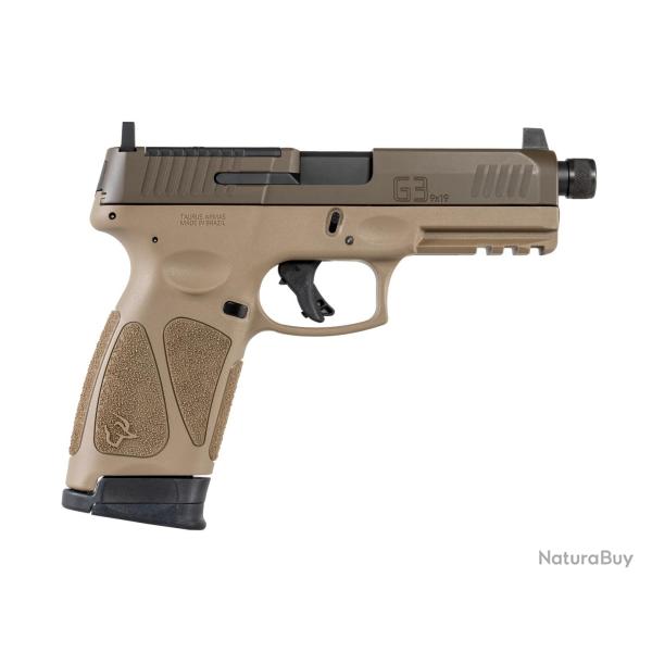 PISTOLET SEMI-AUTOMATIQUE TAURUS G3 TACTICAL FDE CALIBRE 9X19