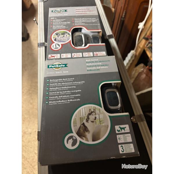 Neufs 1 collier anti aboiement et 1 collier dressage 300M Petsafe