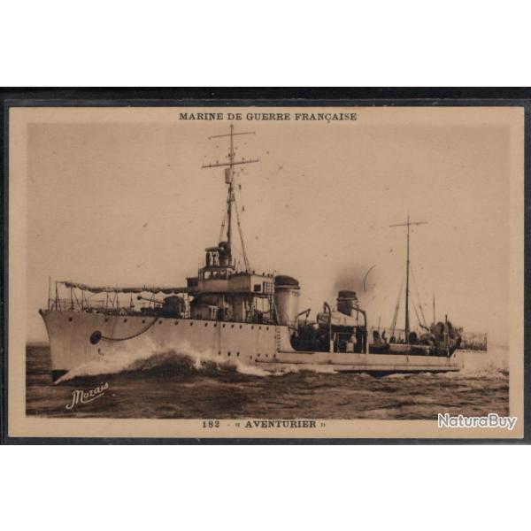CPA - MARINE DE GUERRE FRAN�AISE - " AVENTURIER " N�3824