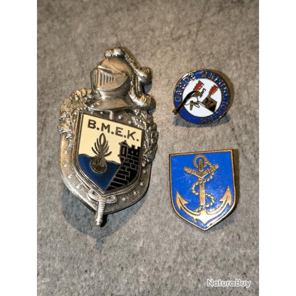 LOT INSIGNES GENDARMERIE