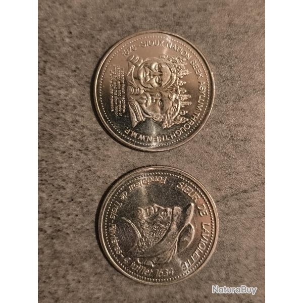 LOT DEUX PI�CES de monnaie CANADIENNE