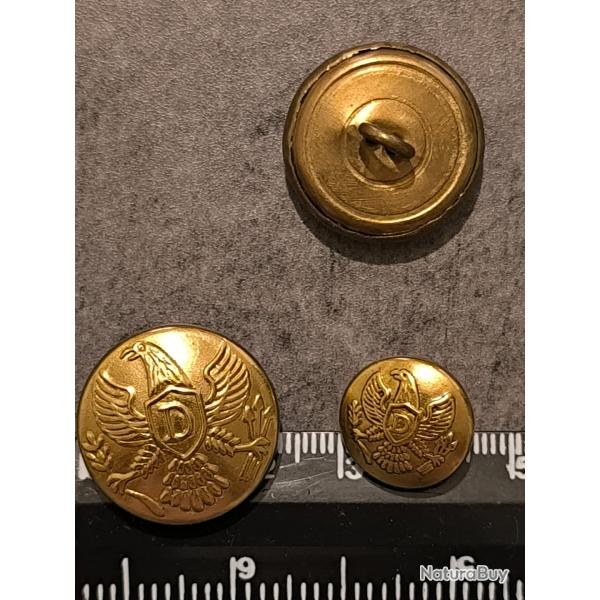 BOUTONS DRAGON ET US CAVALERIE
